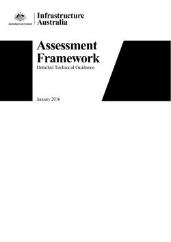 Assessment Framework - Infrastructure Australia