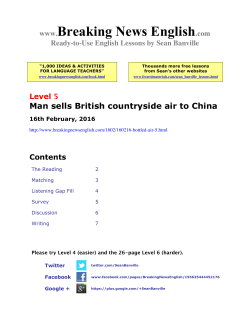 8-Page Handout - Breaking News English