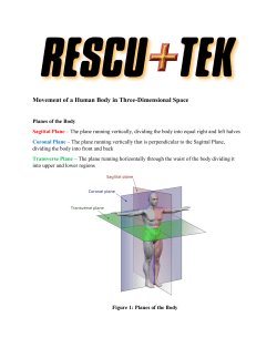 Movement of a Human Body in Three