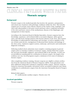 Thoracic surgery