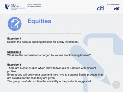 Equities - Singapore Management University