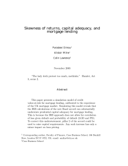 Skewness of returns, capital adequacy, and
