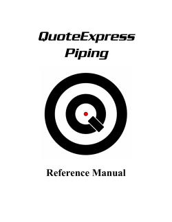 Operating Instructions for