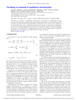 The theory of variances in equilibrium reconstruction