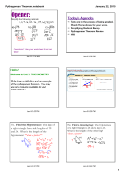 Pythagorean Theorem.notebook