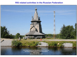 RIS related activities in the Russian Federation