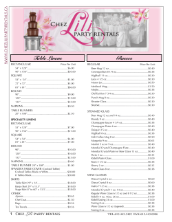 Chez Lili Party Rentals