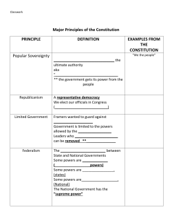Principles of the USC Guided Notes Chart/Practice