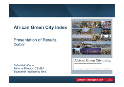Presentation: African Green City Index