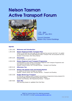 Nelson Tasman Active Transport Forum