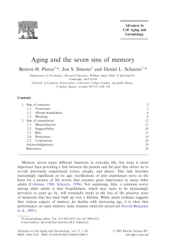Aging and the seven sins of memory