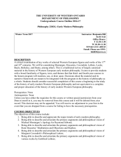 Course Outline - Western University