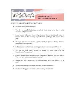 GROUP DISCUSSION QUESTIONS &bull; What is your definition of
