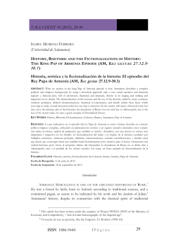 History, rhetoric and the fictionalization of History