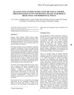 Quantitative Studies of Relative Dip Angle and Bed Thickness