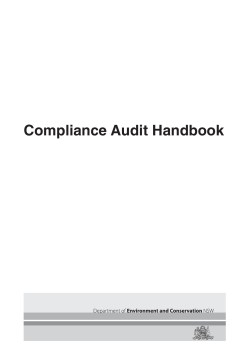 Compliance Audit Handbook - NSW Environment