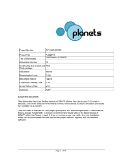 First Version of Grate