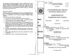 MArch 6, 2000, Contemporary Group