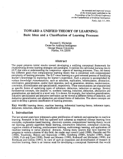 toward a unified theory of learning