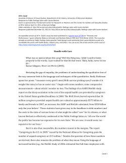 Handle with Care What was so special about this song? Well the