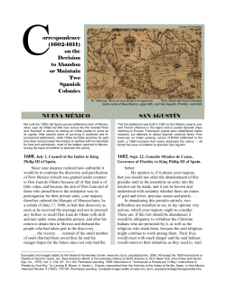 On keeping St. Augustine and New Mexico