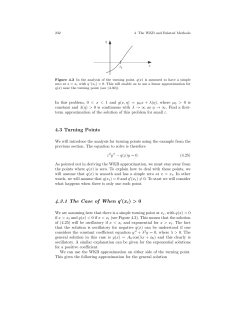 4.3 Turning Points 4.3.1 The Case of When q  (xt) > 0