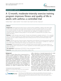 A 12-month, moderate-intensity exercise training program improves