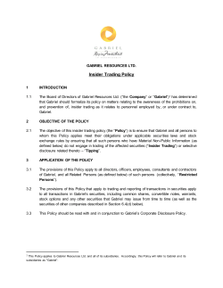 Insider Trading Policy