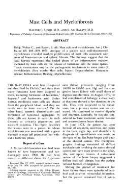 Mast Cells and Myelofibrosis