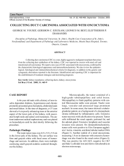 collecting duct carcinoma associated with oncocytoma