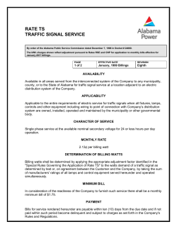 rate ts traffic signal service