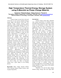 High Temperature Thermal Energy Storage System using D