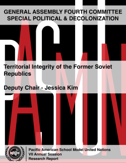 Territorial Integrity of the Former Soviet Republics