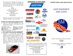 luge equipment and costs
