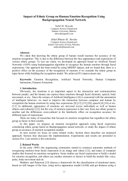 Impact of Ethnic Group on Human Emotion Recognition