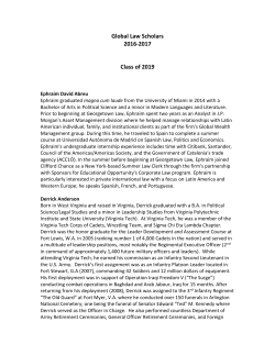Global Law Scholars - Georgetown Law