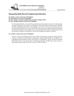 Integrating Reflection into Engineering Education