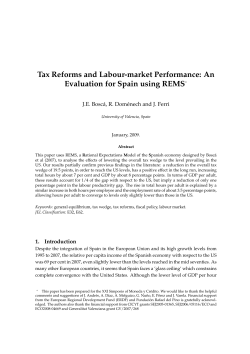 Tax Reforms and Labour-market Performance: An Evaluation for