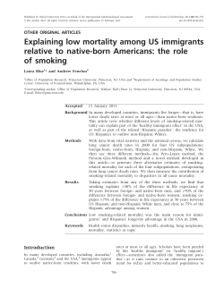 Explaining low mortality among US immigrants relative to native