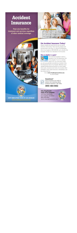 Accident Insurance - City Employees Club