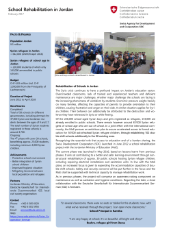 School Rehabilitation in Jordan