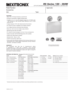 RS Series 120 - 360W - Barron Lighting Group