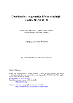 Considerably long carrier lifetimes in high-quality 3C-SiC(111)