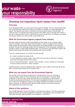 your waste — your responsibilty