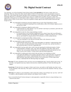 My Digital Social Contract