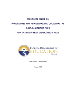 Procedures for Reviewing and Updating the 2013