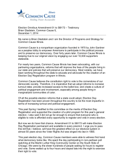 Election Omnibus Amendment 01 to SB172