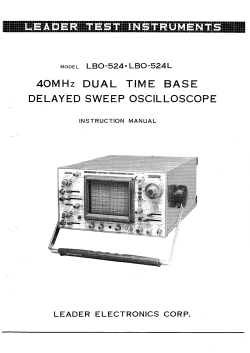 4omhz dual time base , delayed sweep oscilloscope