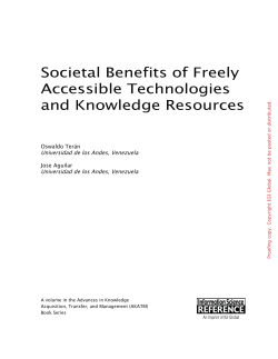 Societal xenefits of Freely Accessible Technologies and Knowledge
