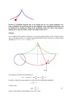 Period of a pendulum depends only on its length only for very small